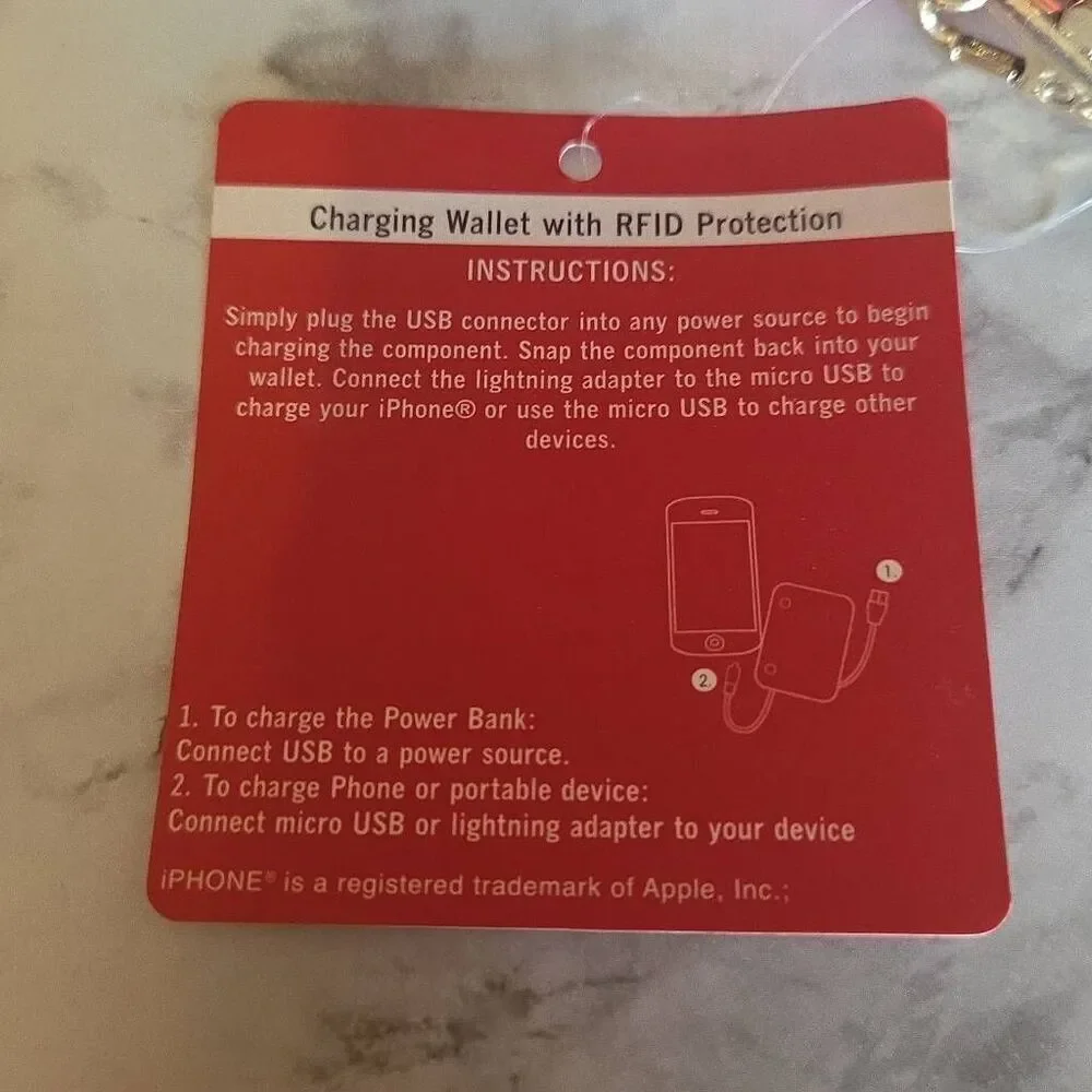 Portable Phone Charger Wallet